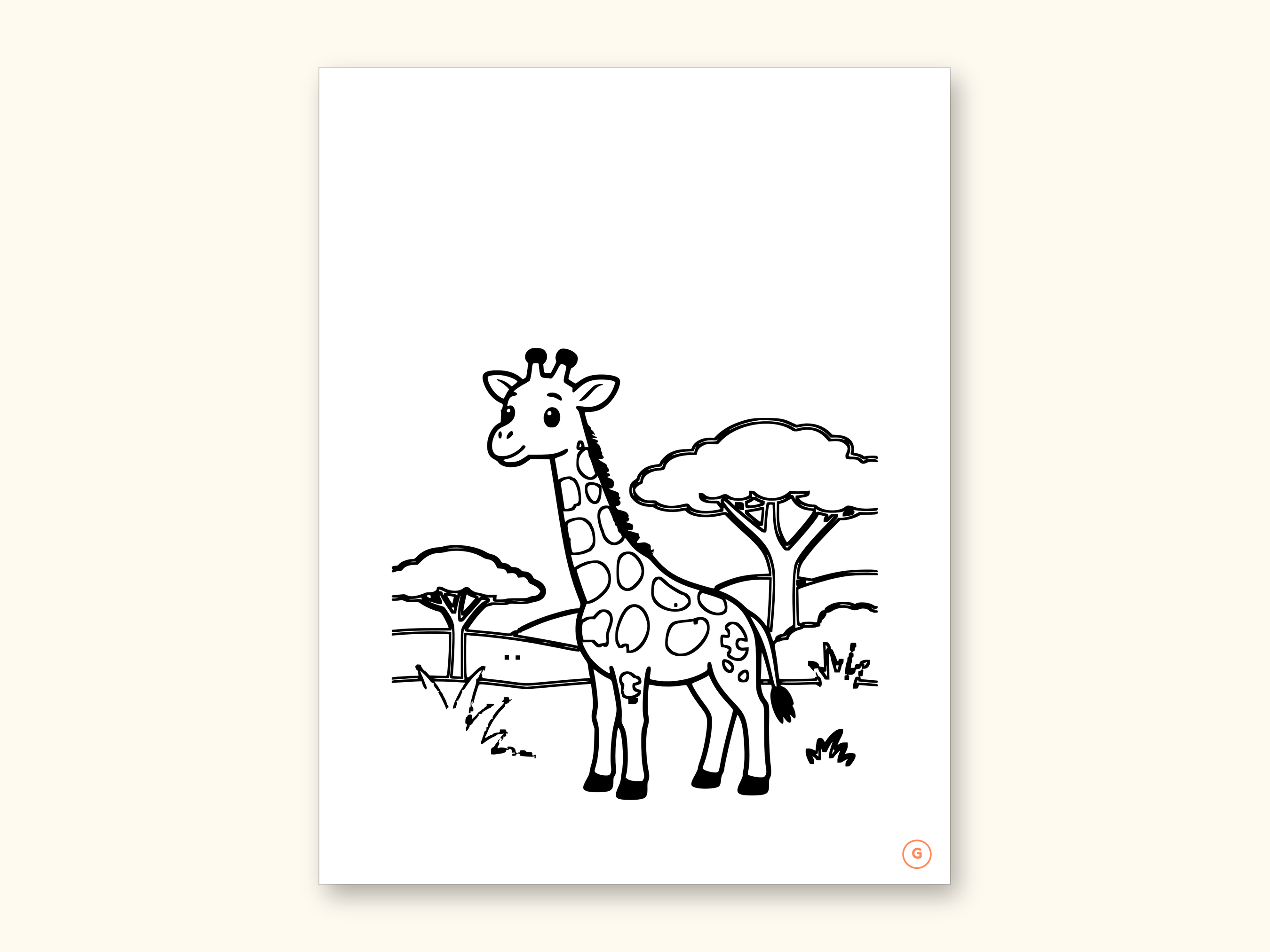 Animal ABC Coloring Book | Letter Tracing for Kids Ages 2-5 (Digital PDF): sample page 16 of 55