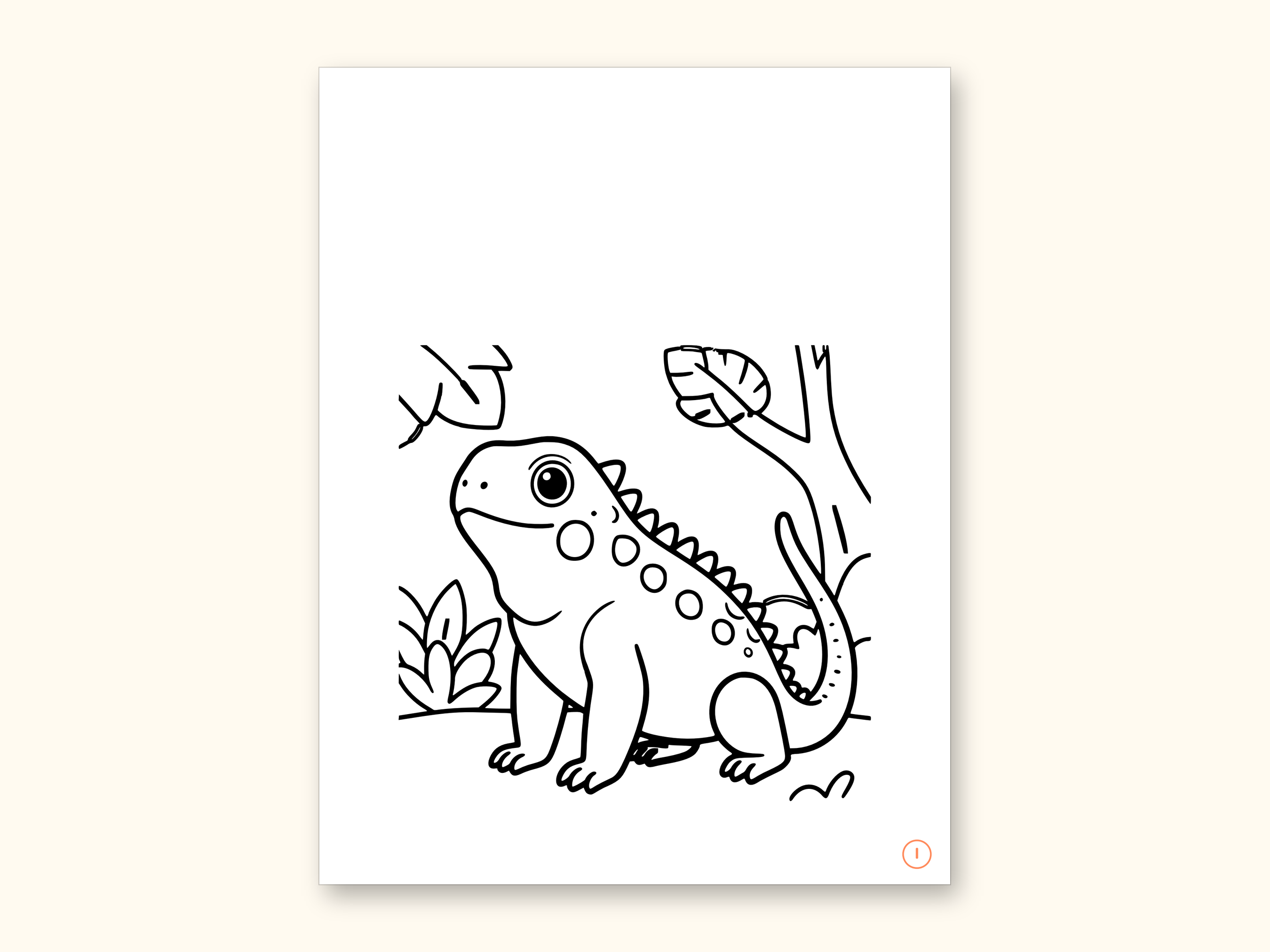 Animal ABC Coloring Book | Letter Tracing for Kids Ages 2-5 (Digital PDF): sample page 20 of 55