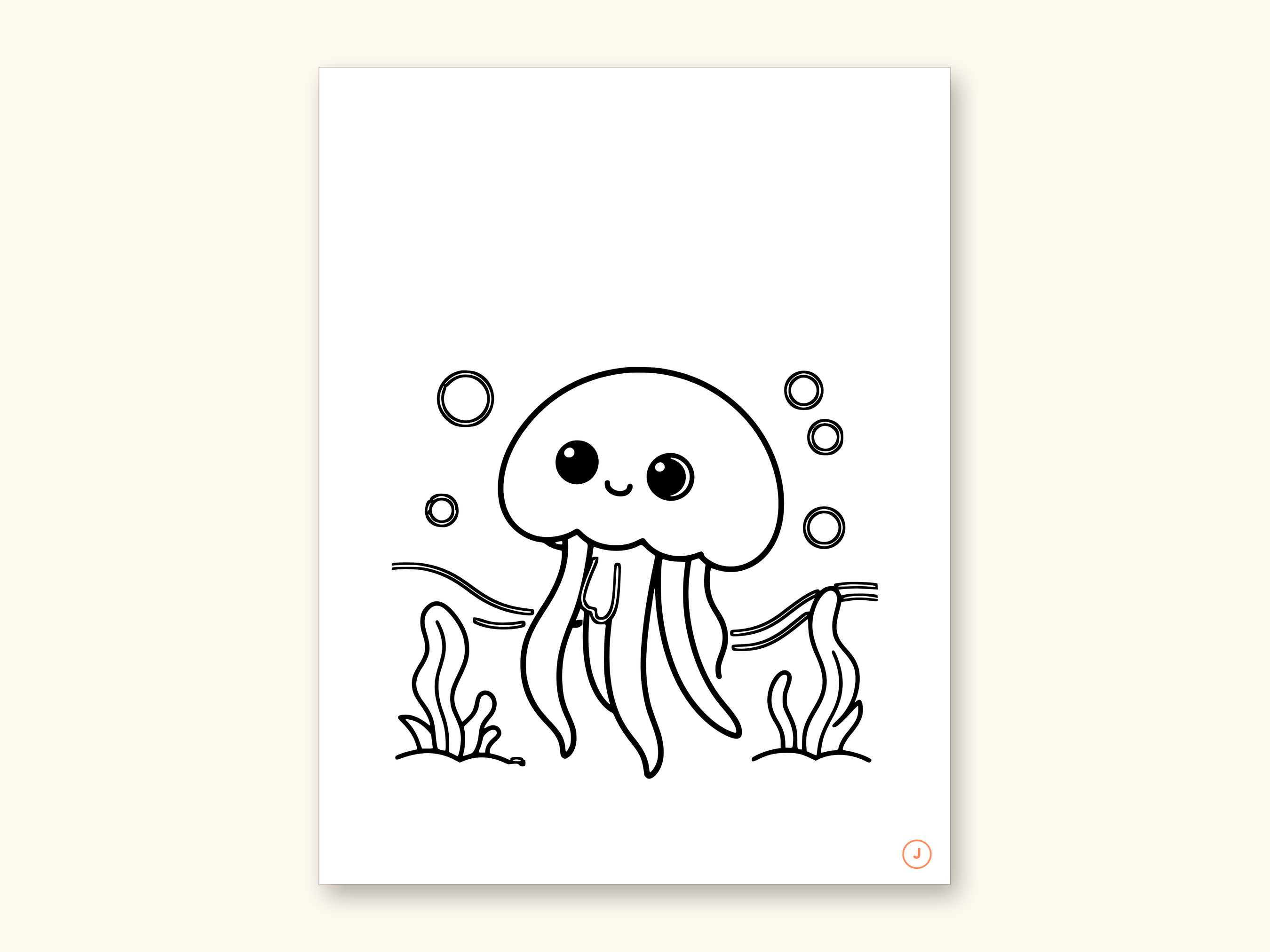 Animal ABC Coloring Book | Letter Tracing for Kids Ages 2-5 (Digital PDF): sample page 22 of 55
