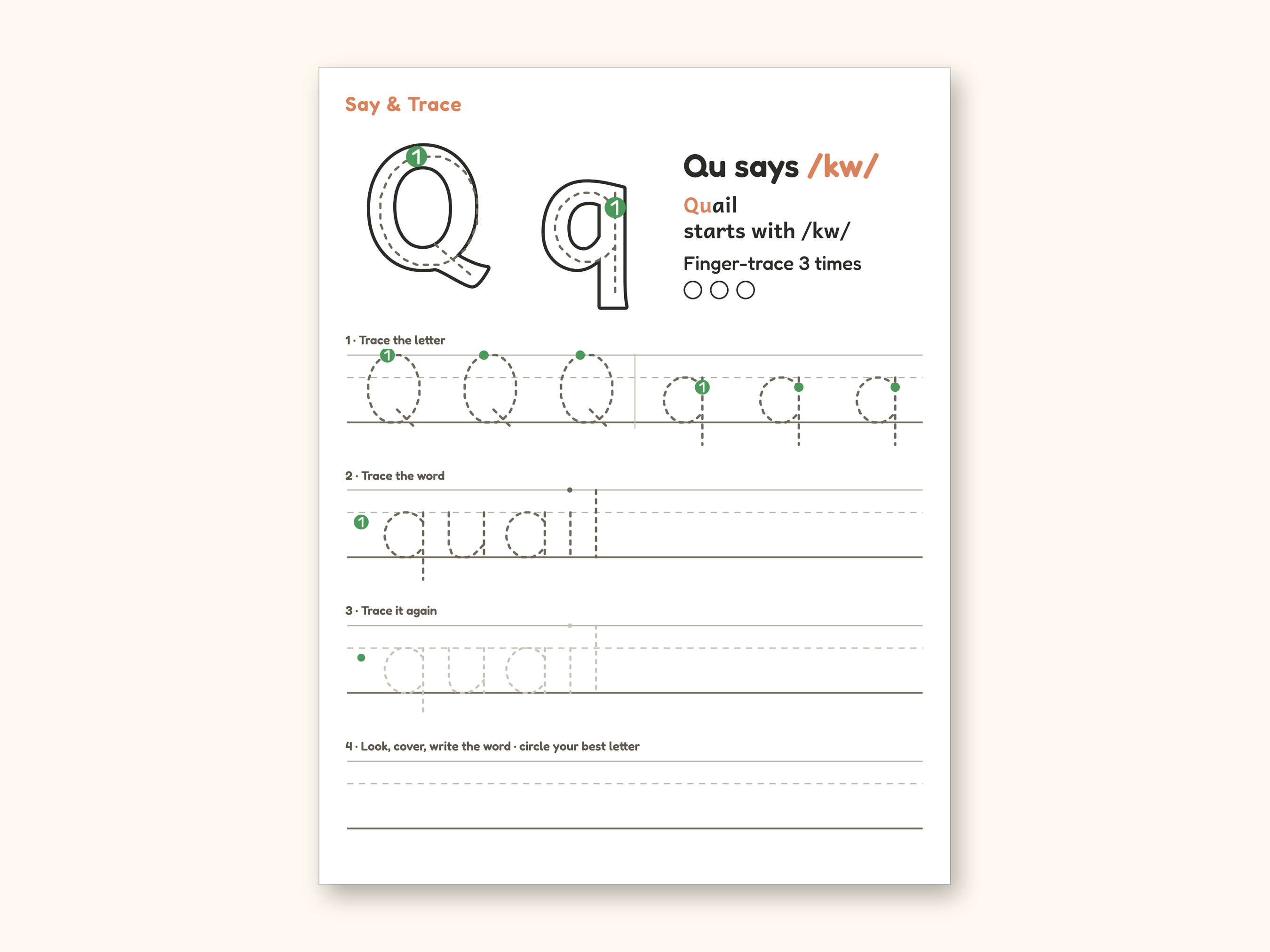 Animal Coloring Pages | ABC Letter Tracing for Kids Ages 5-6 (Digital PDF): sample page 41 of 64