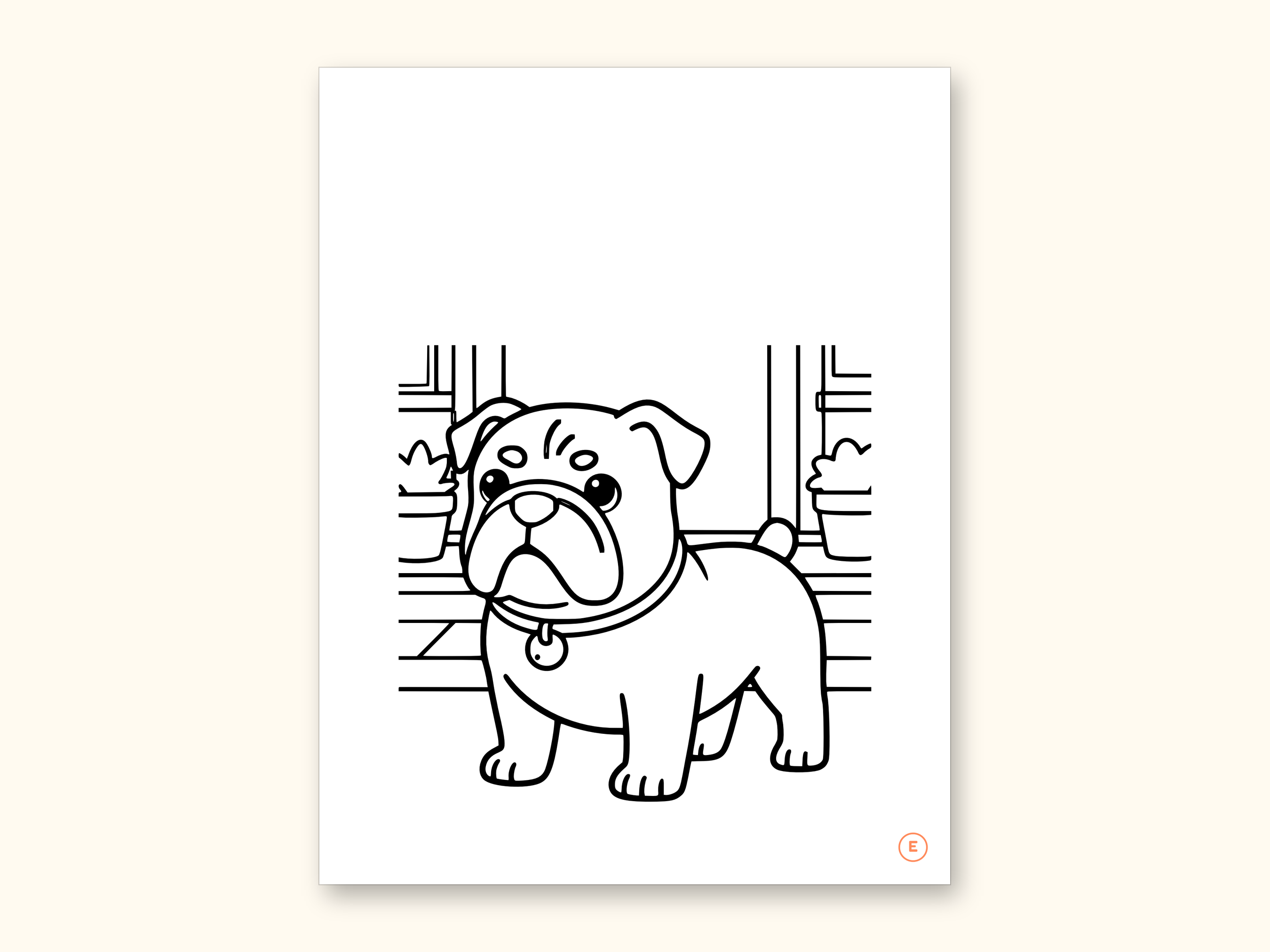 Dog Coloring Pages | ABC Letter Tracing for Kids Ages 2-5 (Digital PDF): sample page 12 of 55
