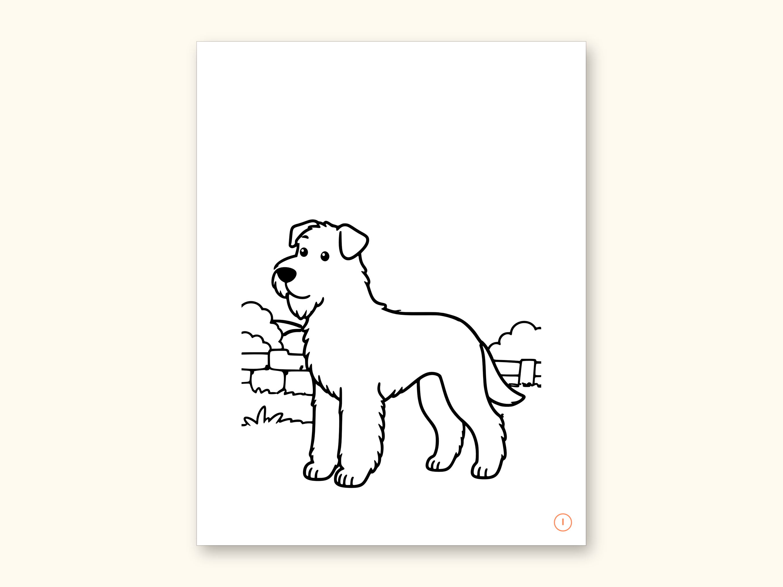 Dog Coloring Pages | ABC Letter Tracing for Kids Ages 2-5 (Digital PDF): sample page 20 of 55