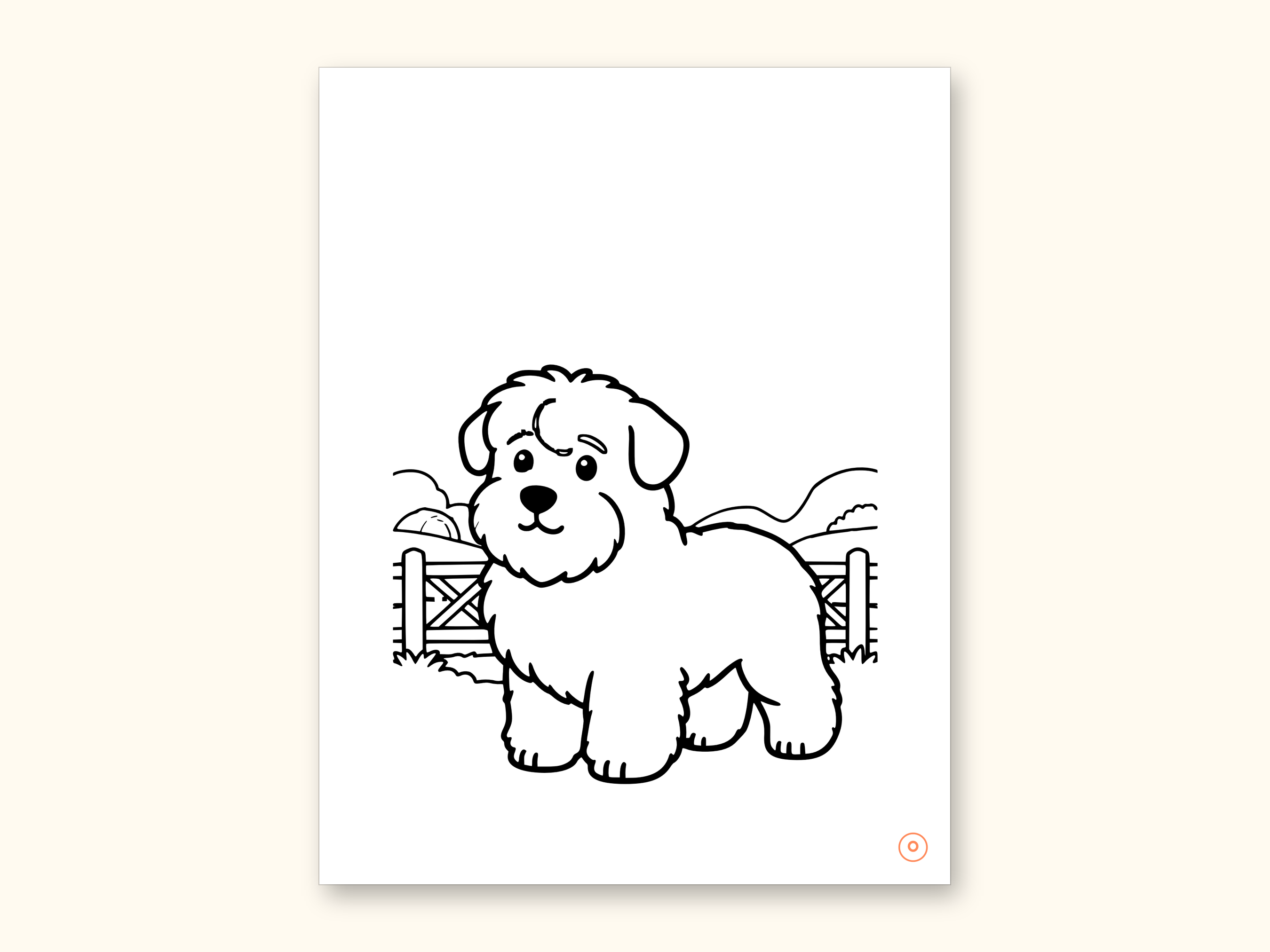Dog Coloring Pages | ABC Letter Tracing for Kids Ages 2-5 (Digital PDF): sample page 32 of 55