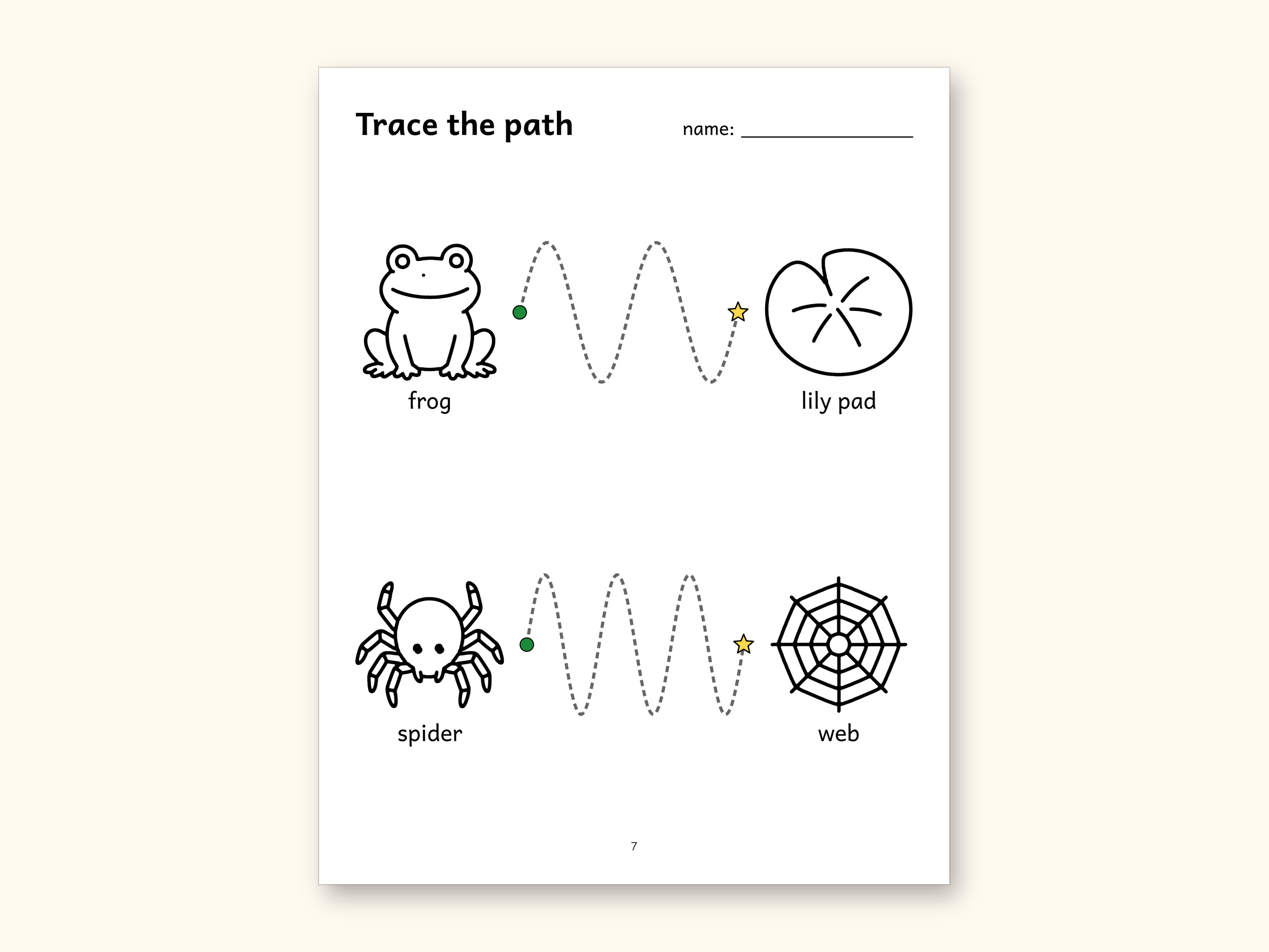 Tracing Worksheets | Farm Animals Pre-Writing Paths for Preschool (Digital PDF): sample page 7 of 12
