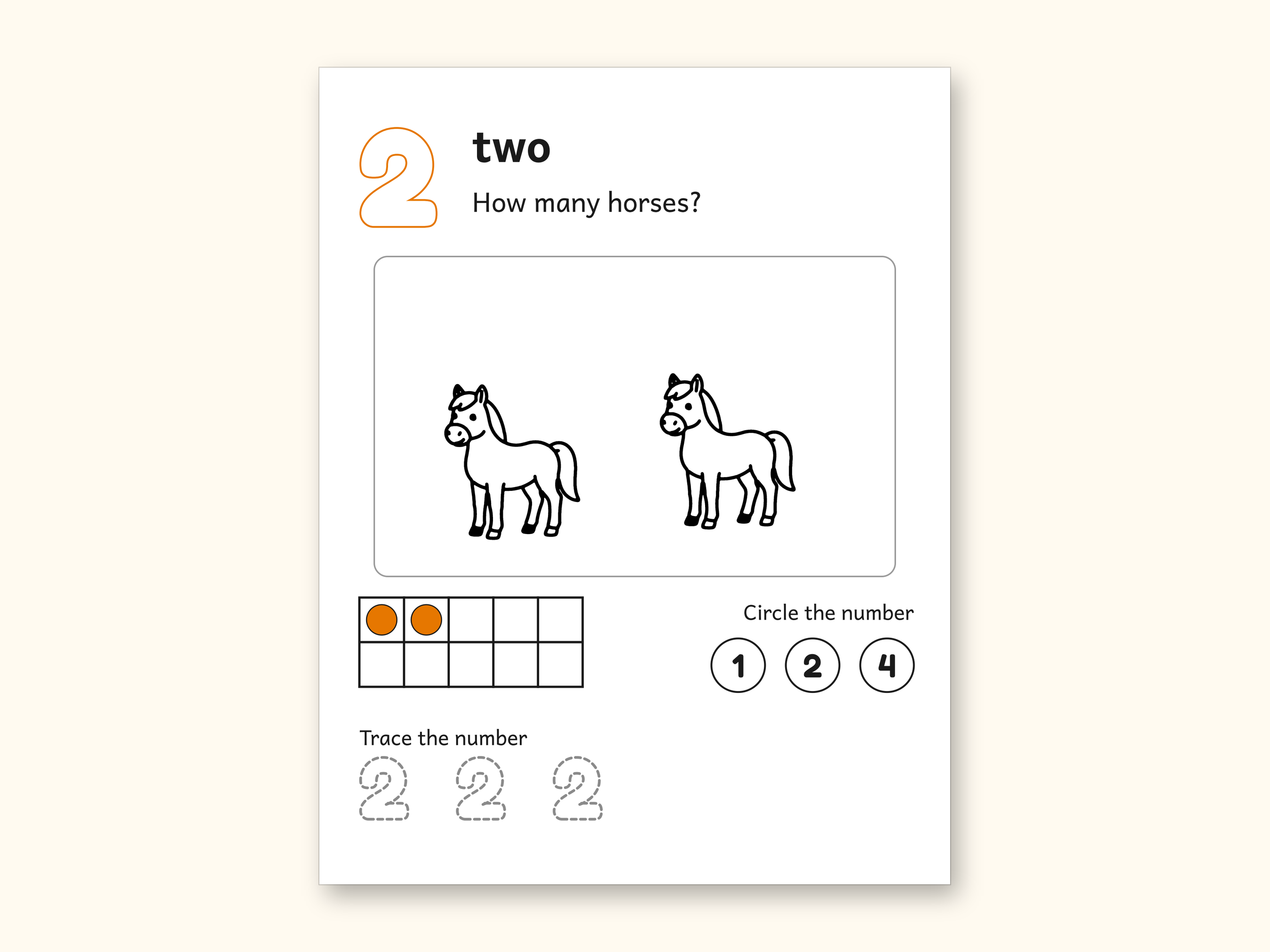 Counting Worksheets | Farm Ten Frame Mats for Preschool Ages 3-5 (Digital PDF): sample page 2 of 10