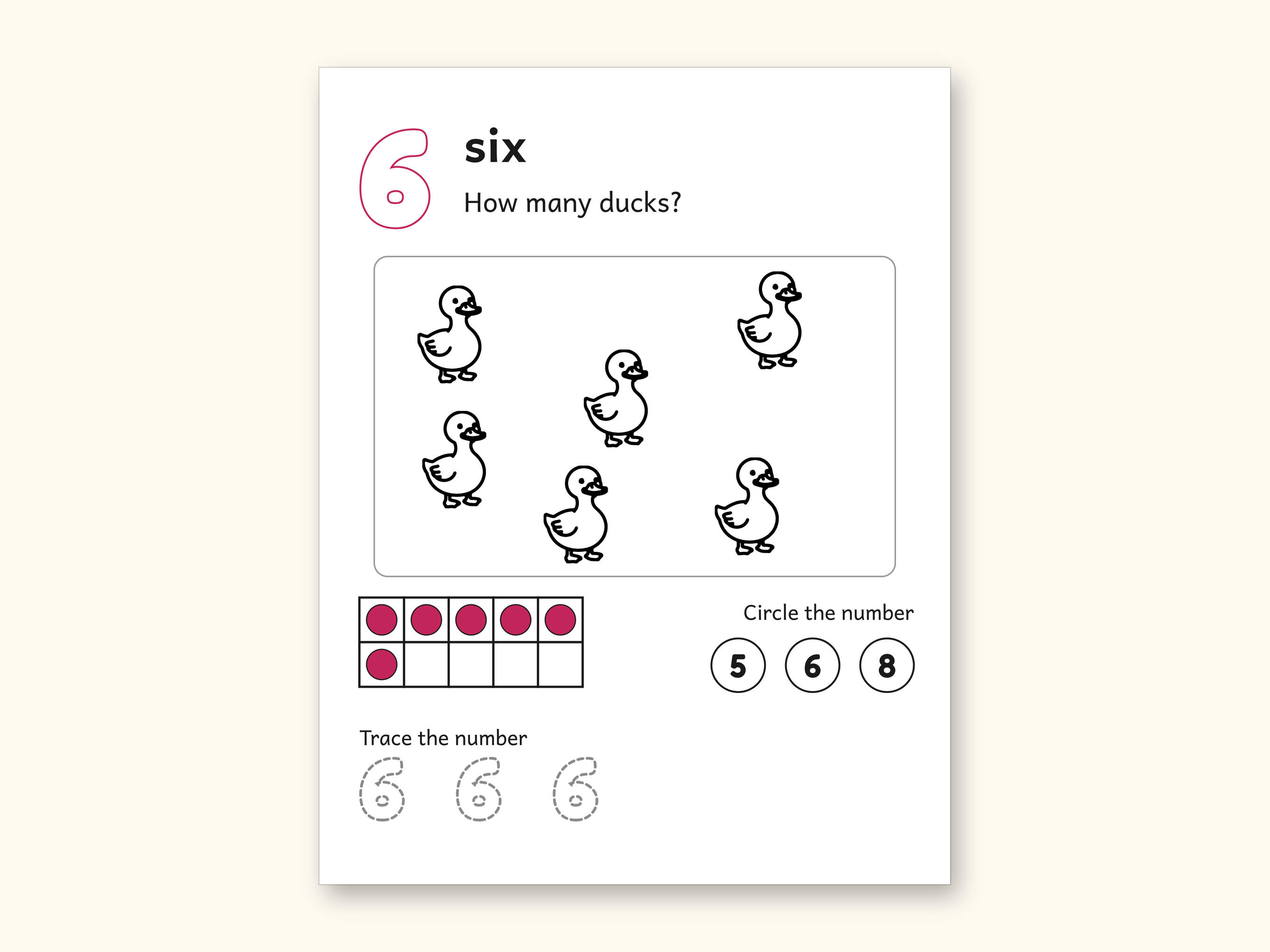 Counting Worksheets | Farm Ten Frame Mats for Preschool Ages 3-5 (Digital PDF): sample page 6 of 10