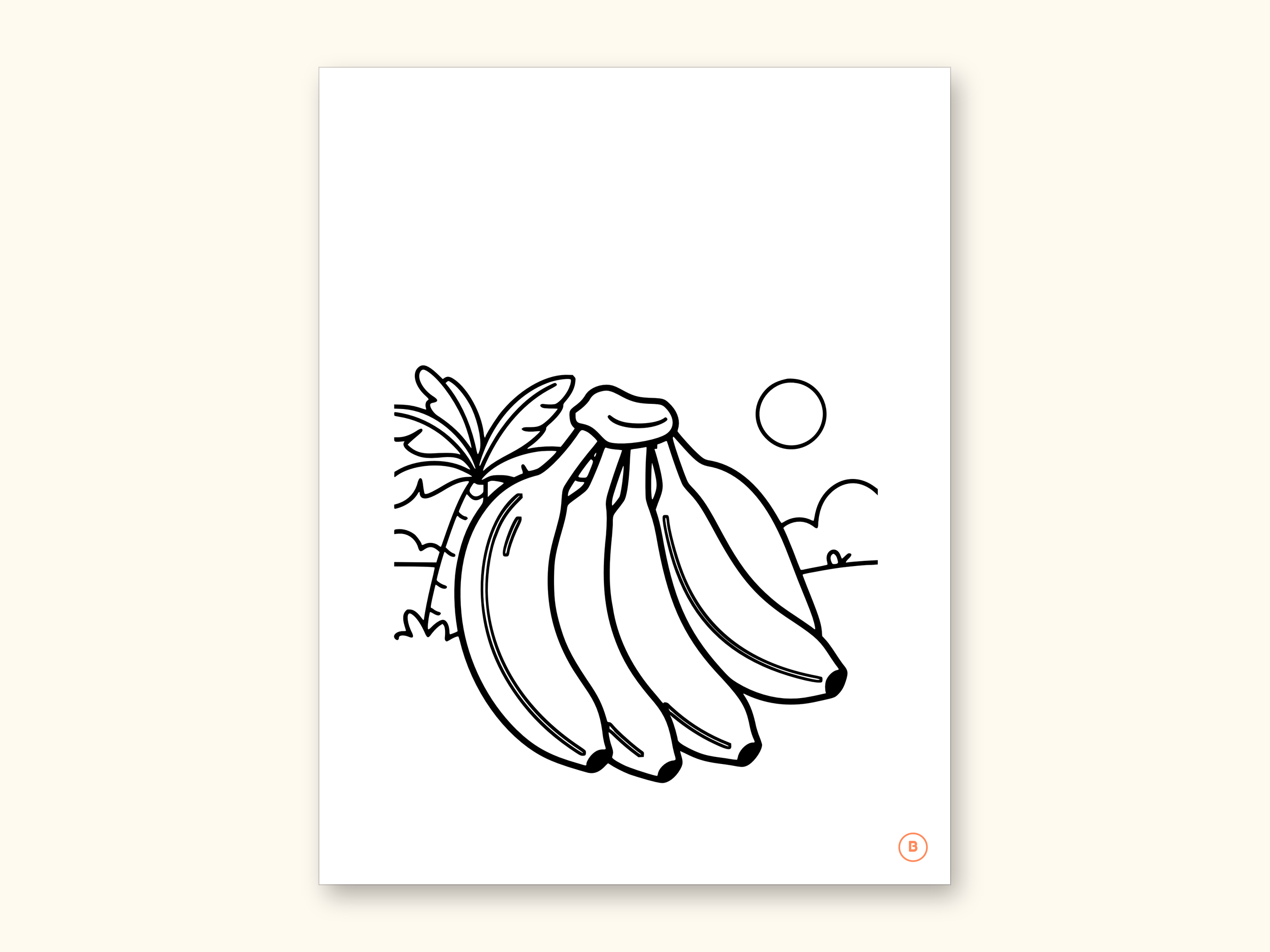 Fruits and Vegetables Coloring Book - ABC Letter Tracing Printable PDF for Kids Ages 2-5: sample page 6 of 55