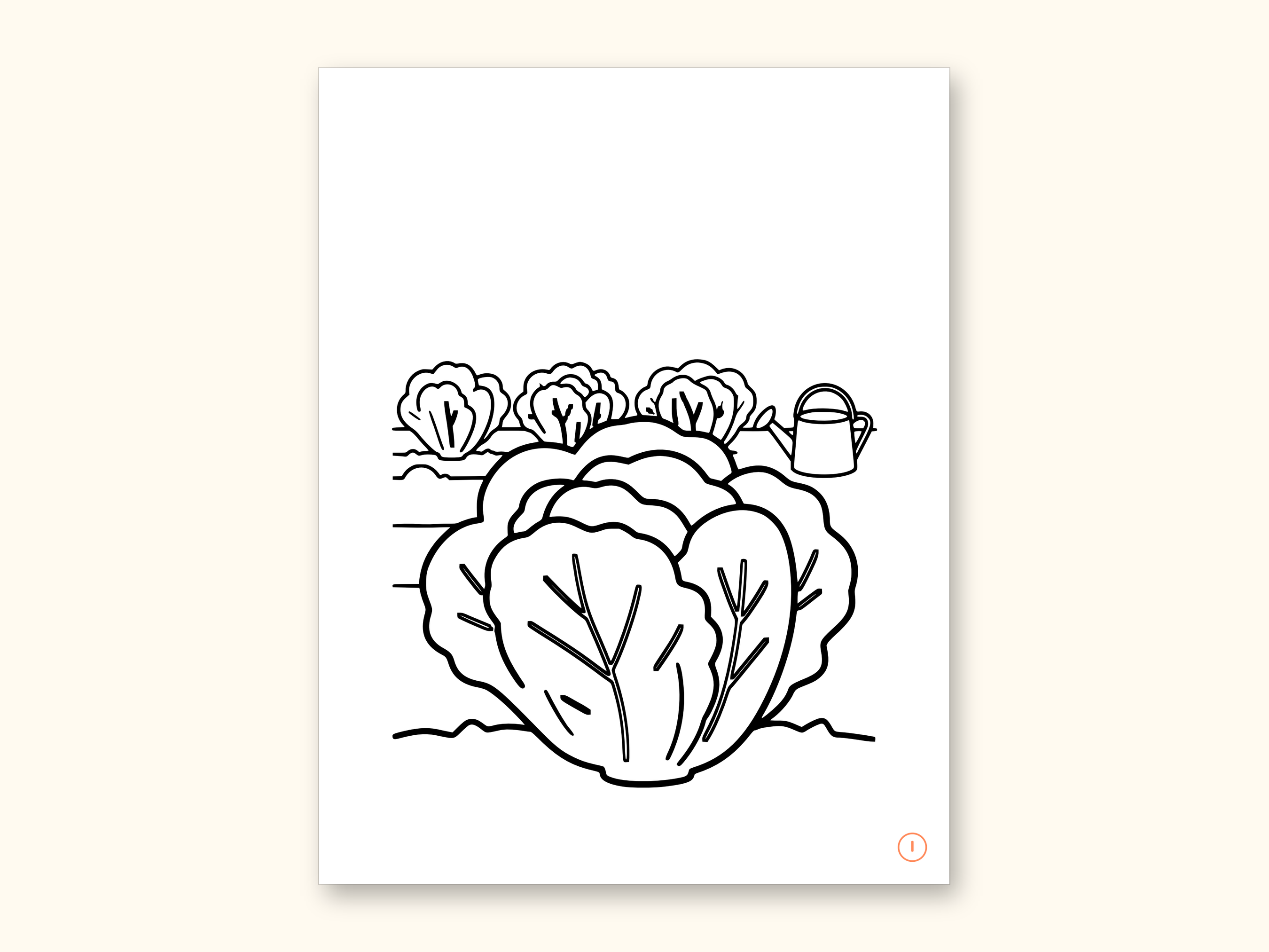Fruits and Vegetables Coloring Book - ABC Letter Tracing Printable PDF for Kids Ages 2-5: sample page 20 of 55