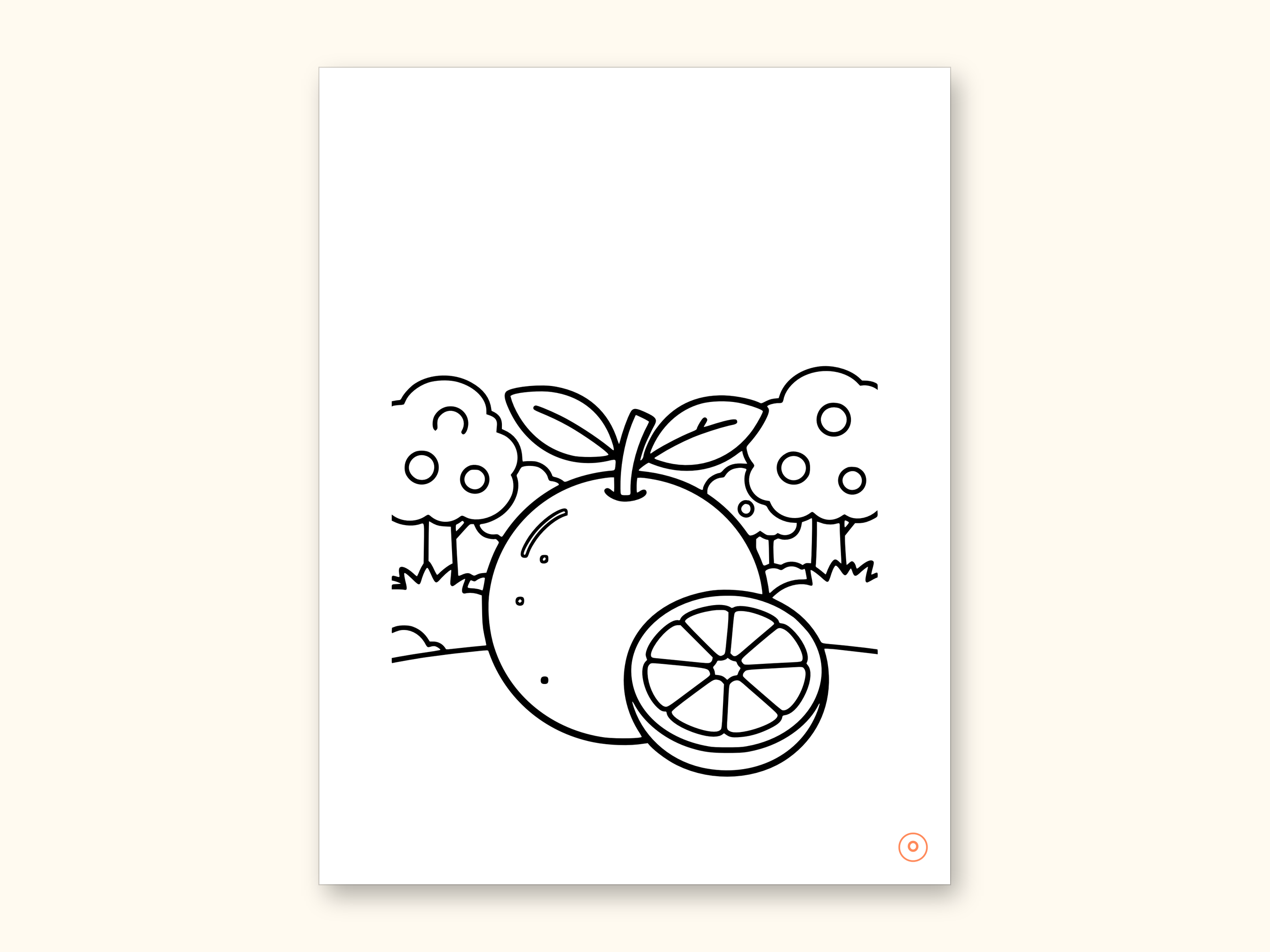 Fruits and Vegetables Coloring Book - ABC Letter Tracing Printable PDF for Kids Ages 2-5: sample page 32 of 55