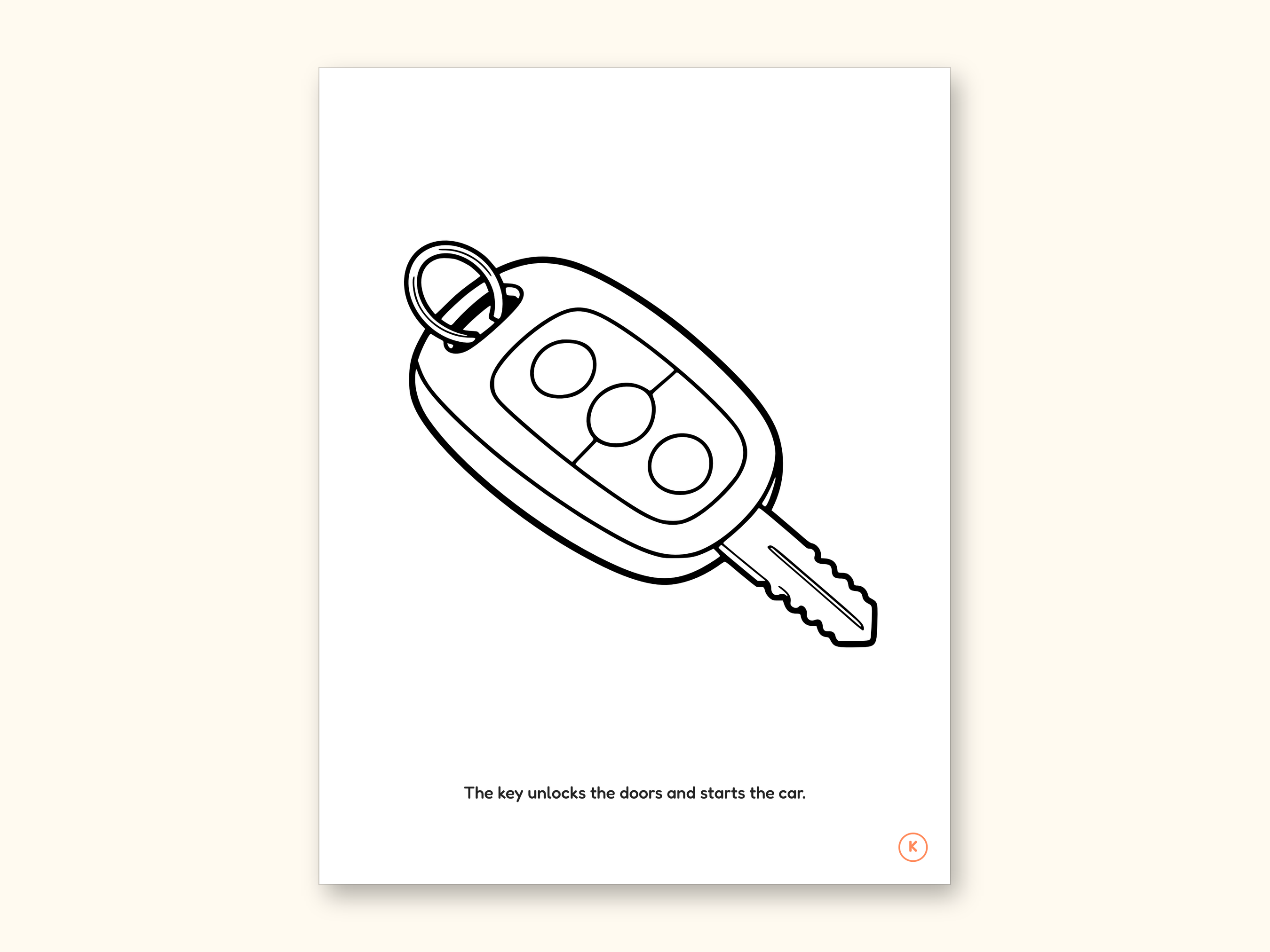 Car Coloring Pages | ABC Letter & Word Tracing for Kids Ages 4-8 (Digital PDF): sample page 24 of 55