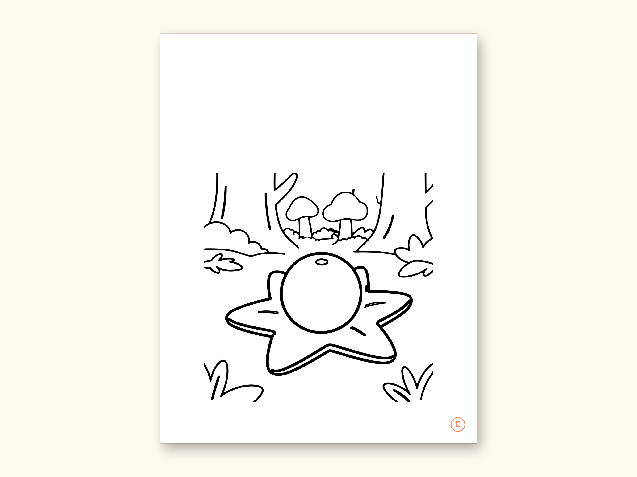 Mushroom Coloring Pages | ABC Letter Tracing for Kids Ages 2-5 (Digital PDF): sample page 12 of 55