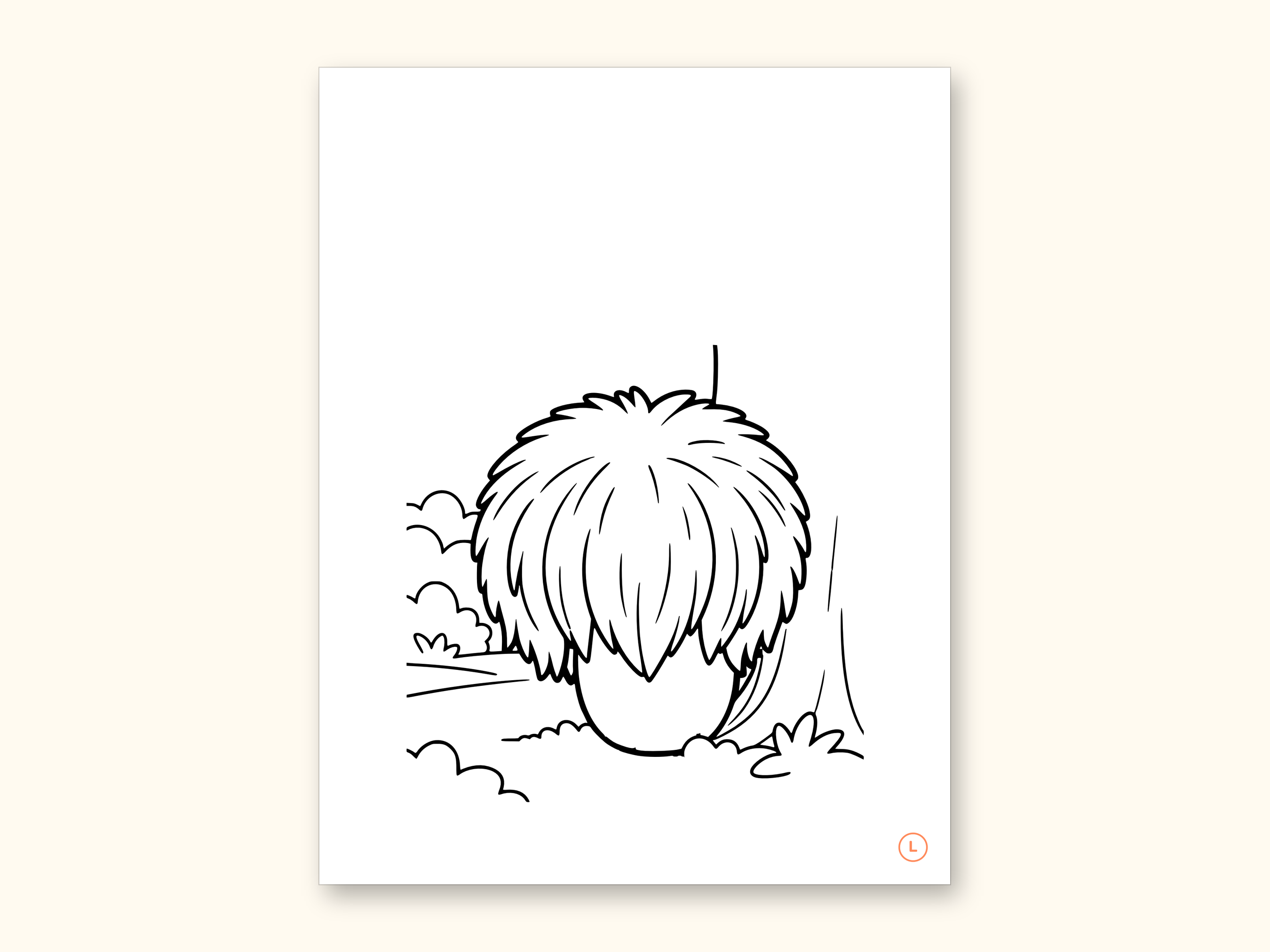 Mushroom Coloring Pages | ABC Letter Tracing for Kids Ages 2-5 (Digital PDF): sample page 26 of 55