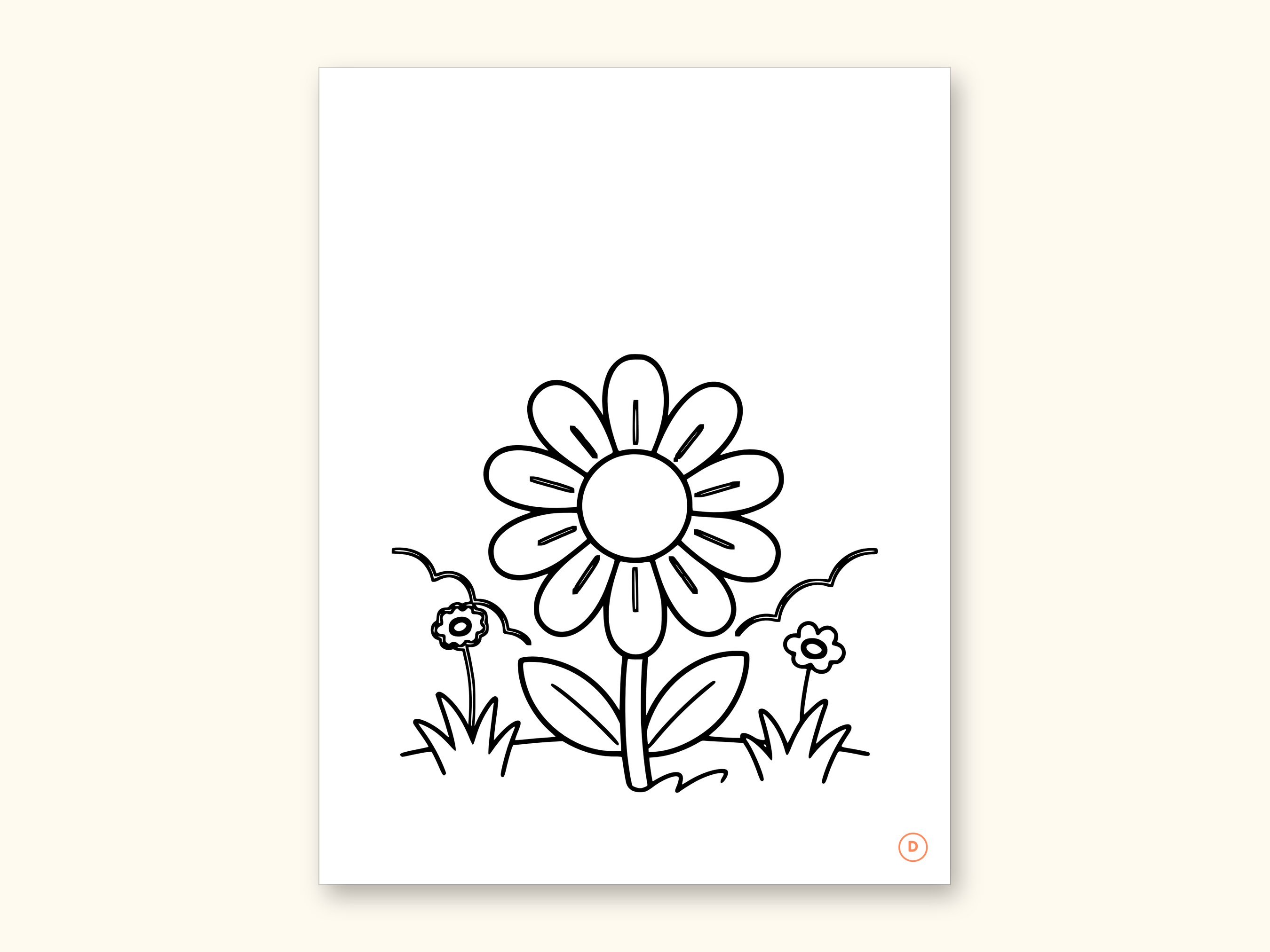 Nature Coloring Pages | ABC Letter Tracing for Kids Ages 2-5 (Digital PDF): sample page 10 of 55