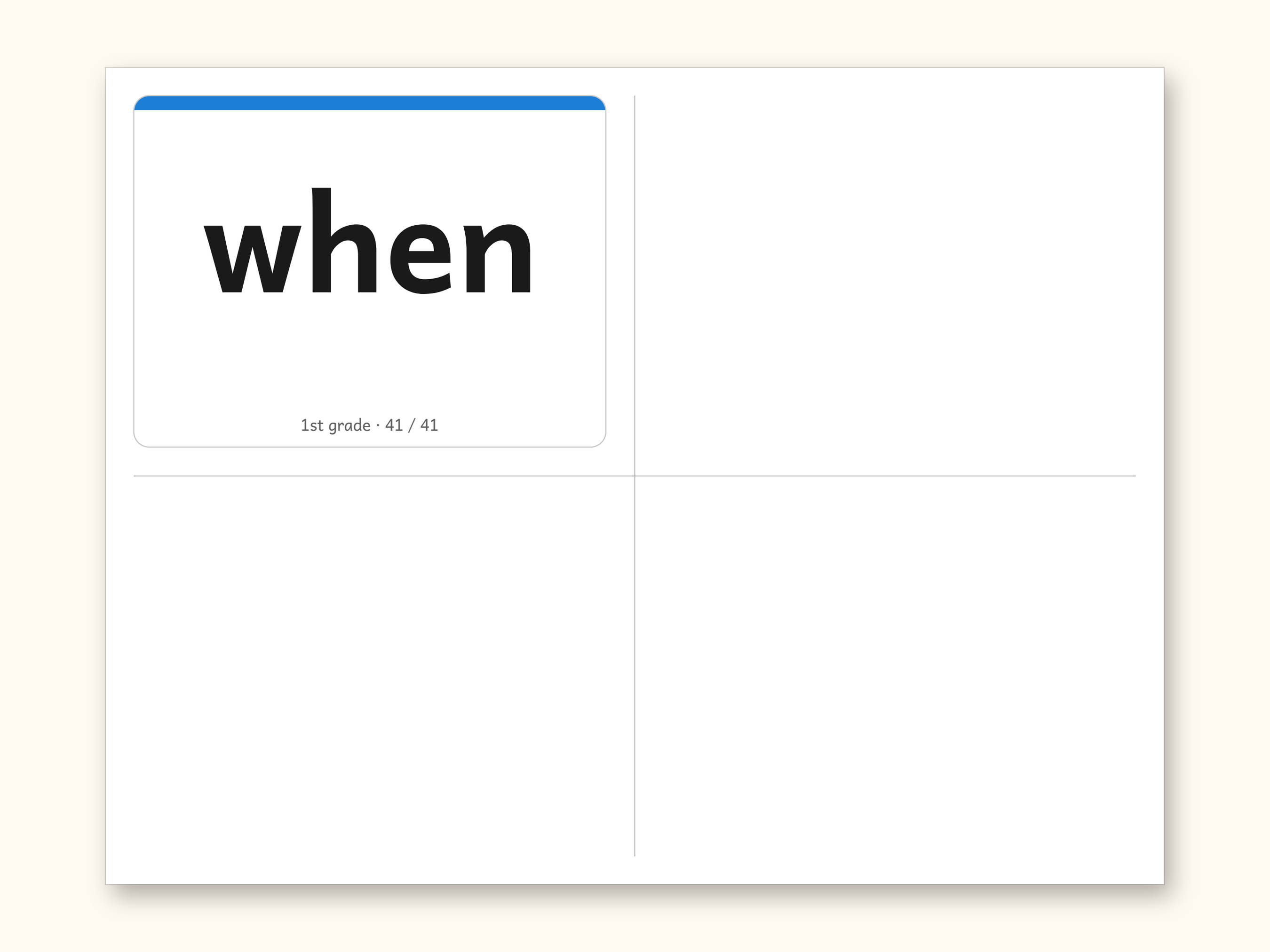 Sight Words | 1st Grade Dolch Flashcards for Ages 6-7 (Digital PDF): sample page 27 of 28