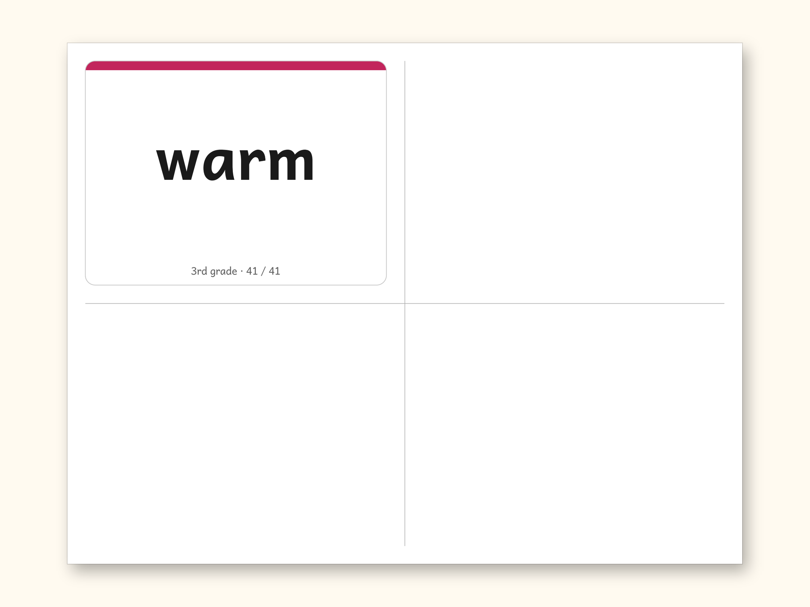Sight Words | 3rd Grade Dolch Flashcards for Ages 8-9 (Digital PDF): sample page 27 of 28