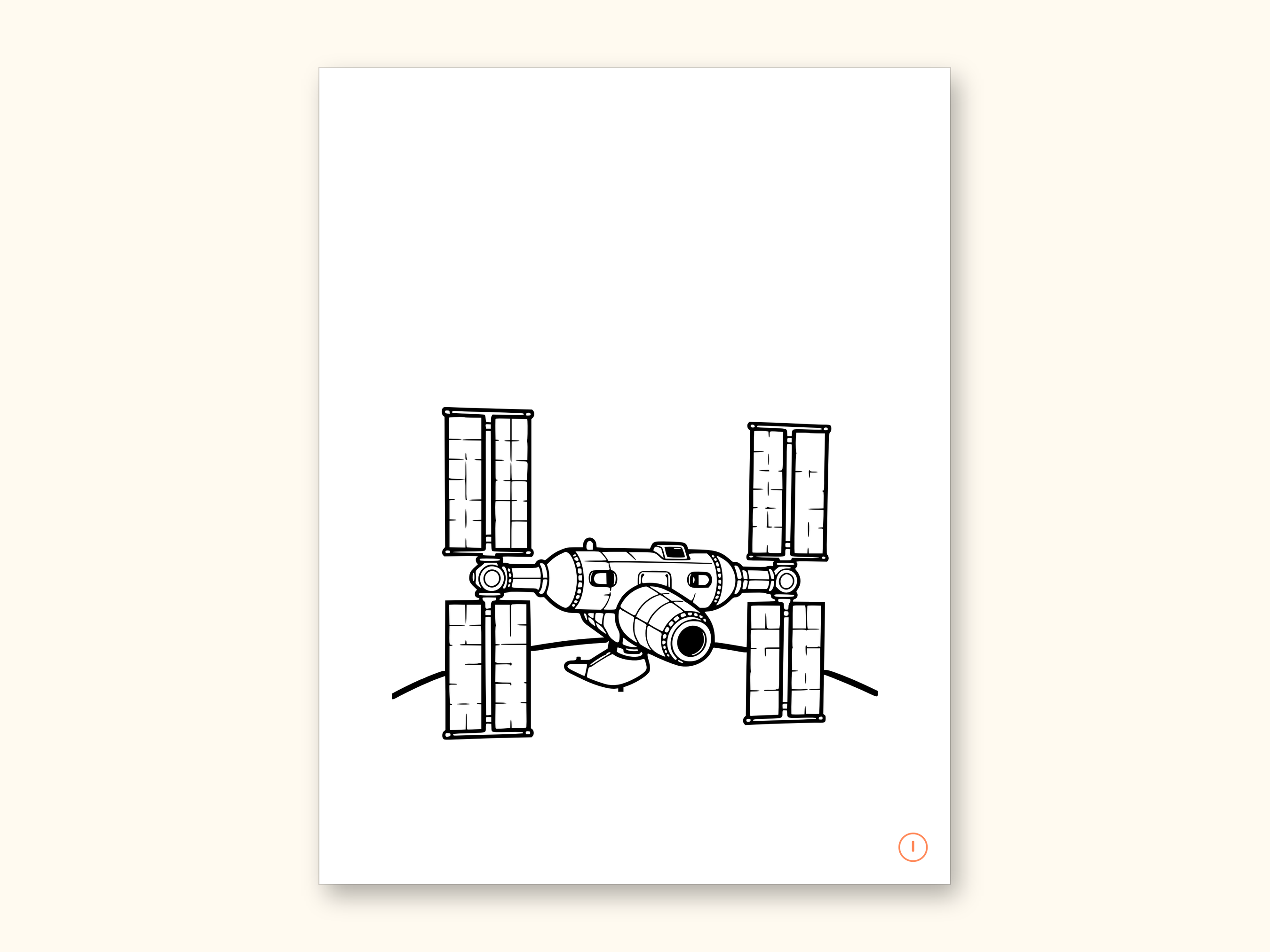 Space Coloring Pages | ABC Letter Tracing for Kids Ages 2-5 (Digital PDF): sample page 20 of 55