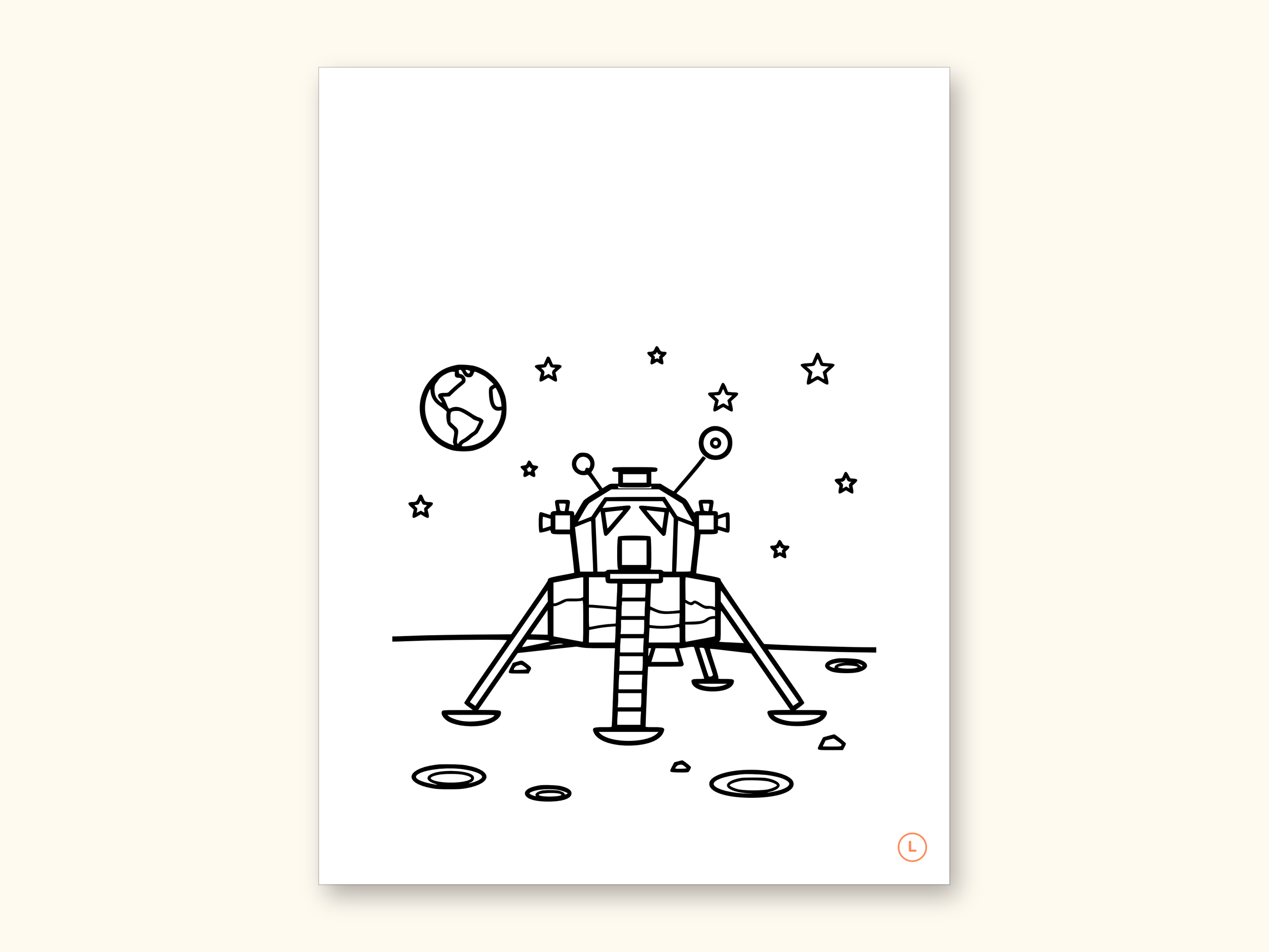 Space Coloring Pages | ABC Letter Tracing for Kids Ages 2-5 (Digital PDF): sample page 26 of 55