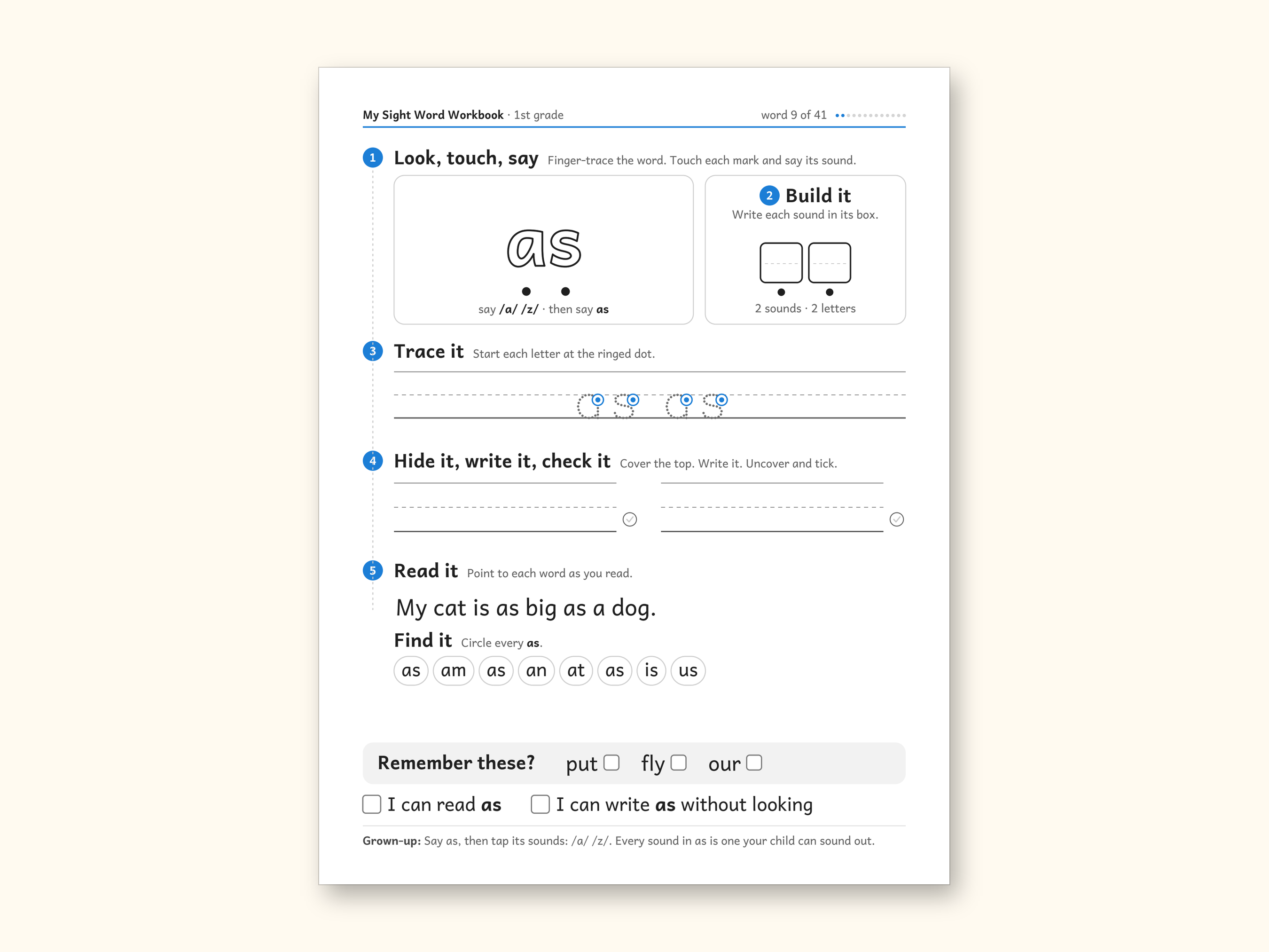 Sight Word Worksheets | 1st Grade Dolch Workbook for Ages 6-7 (Digital PDF): sample page 16 of 56