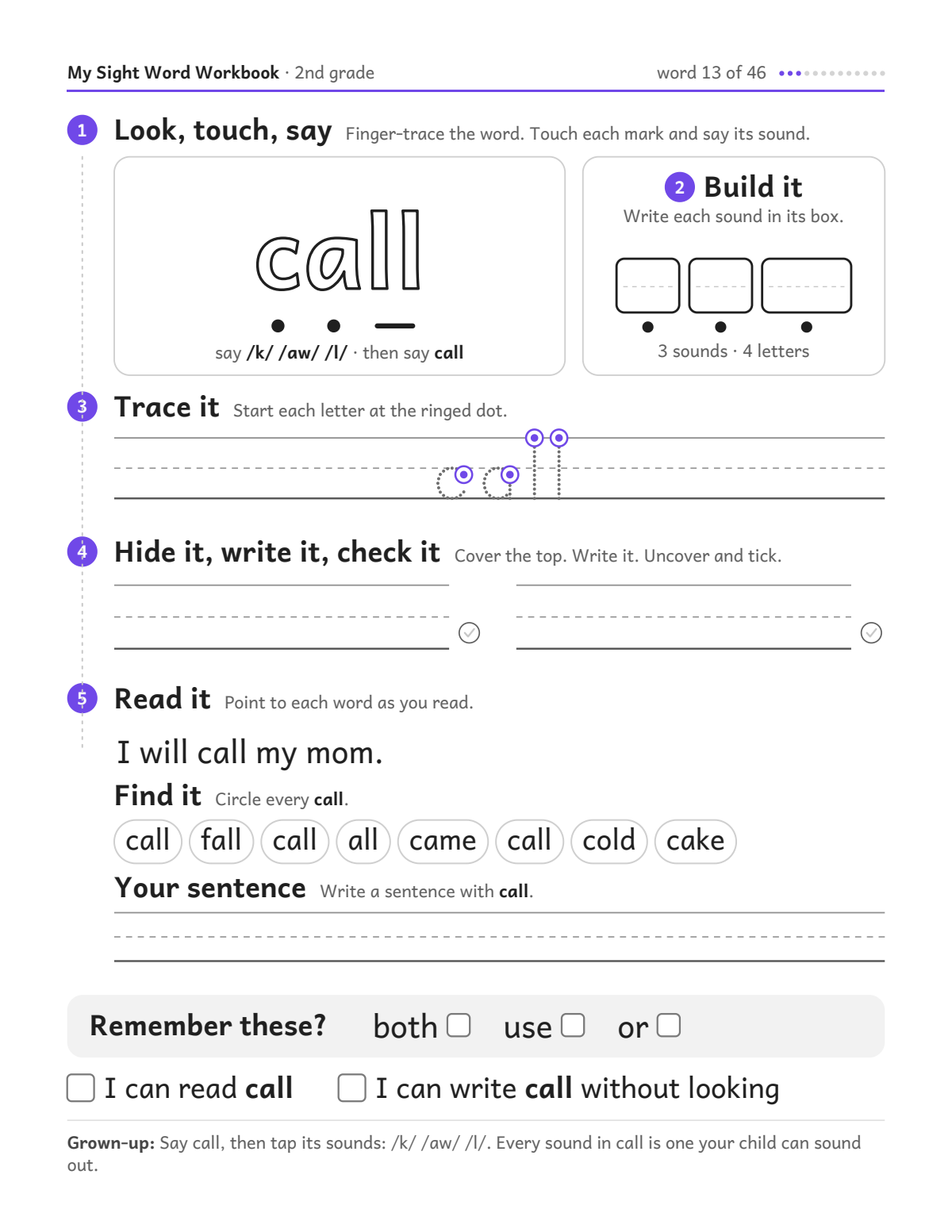 Sw Workbook Grade2: sample page 21 of 62